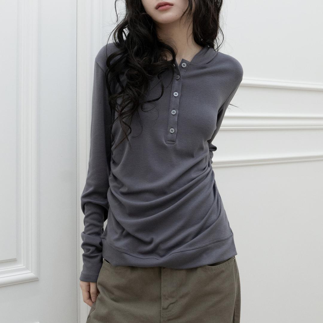 틸데서울 *핏보장* 에피 셔링 후드 티셔츠 3color