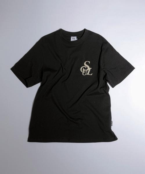 Flocking Symbol Logo Tee Black