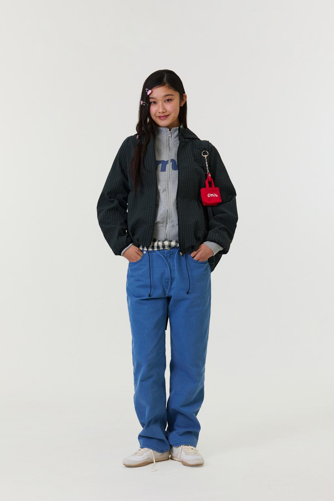 (W) PACKABLE WINDBREAKER-BLACK