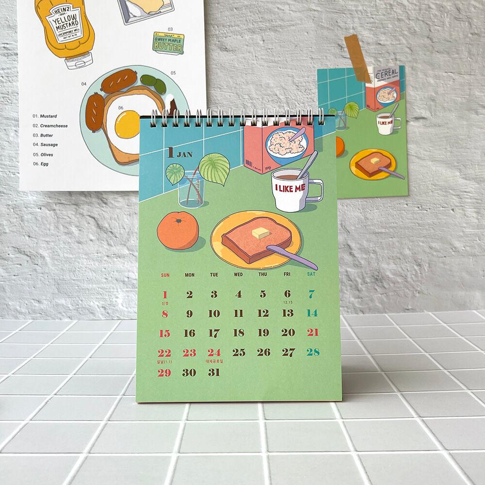 콤마비 2023 일러스트 데스크 캘린더 탁상달력