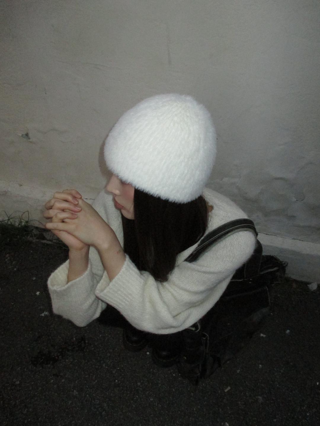 타임라인서울 puppy fur beanie