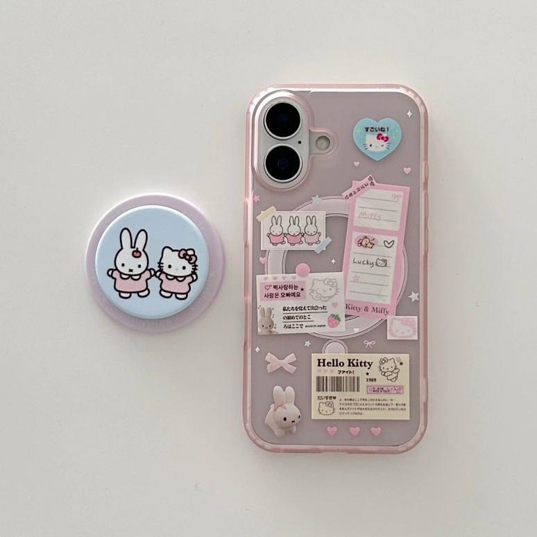 Miffy Kitty Case Holder 미피 키티 맥세이프 그립톡 케이스