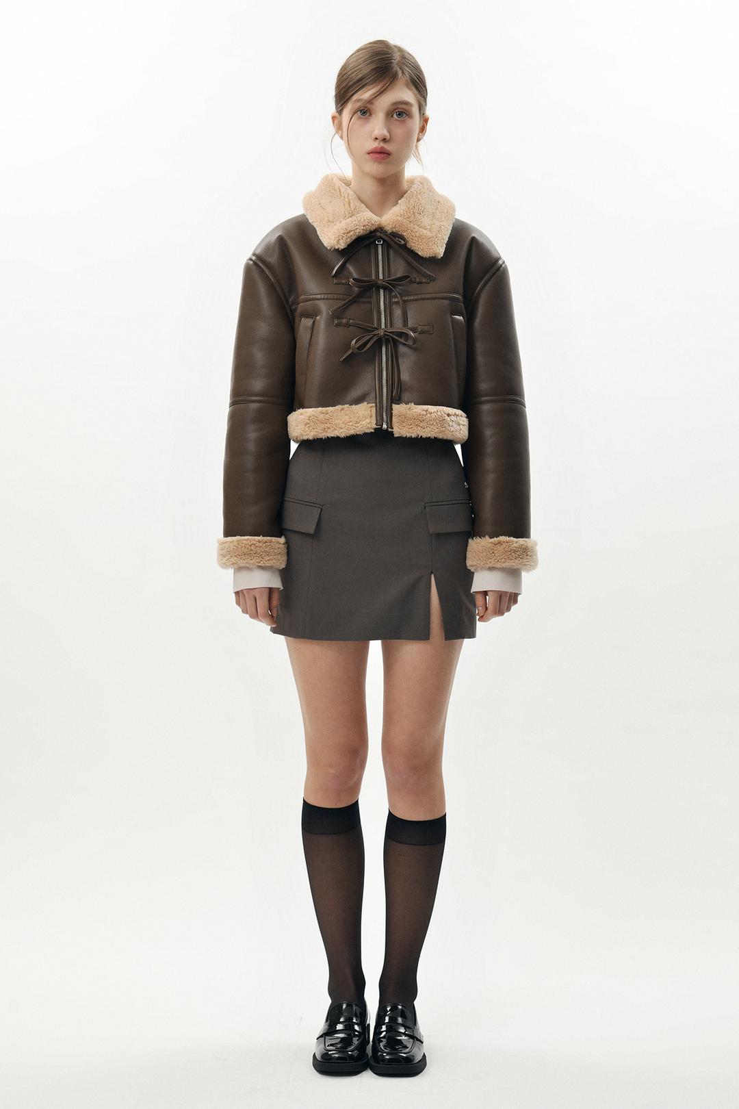 [12/19~] LUCY MUSTANG JACKET brown