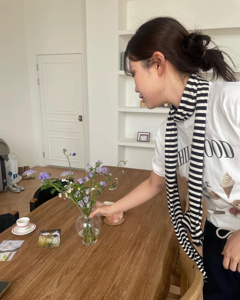 스트라이프 머플러 스트라이프목도리 단가라 포인트 아이템 스카프 3colors