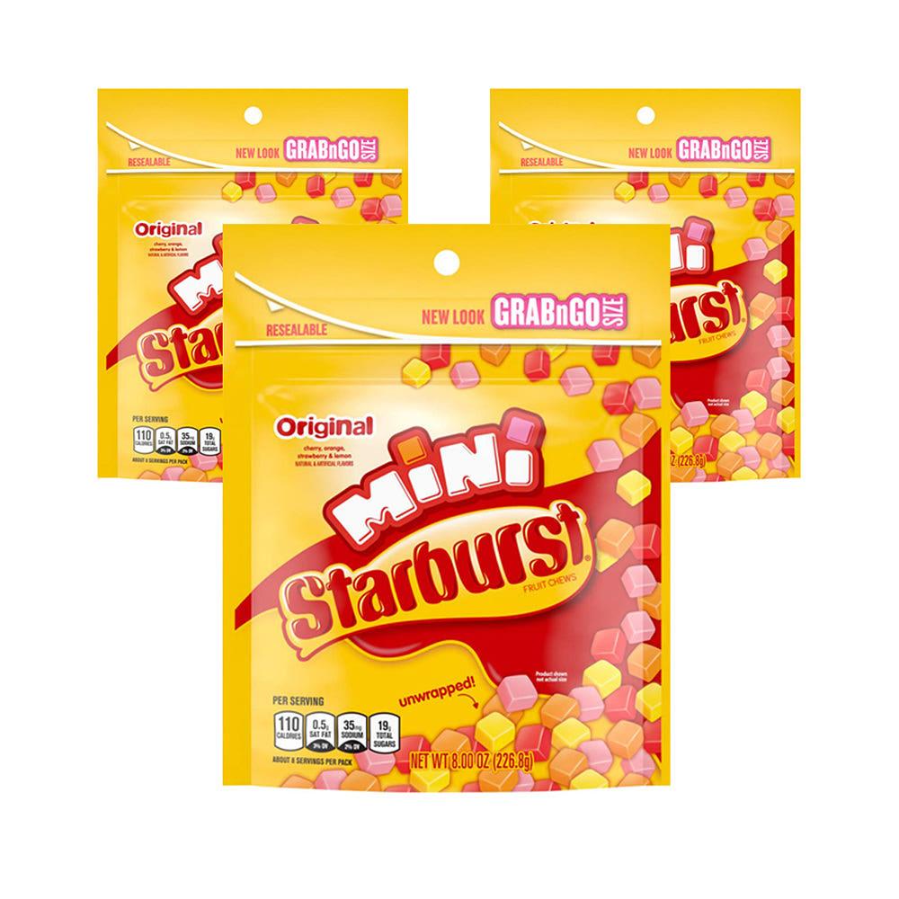 스타버스트 미니 Starburst Mini 오리지널 츄 젤리 227g 3팩
