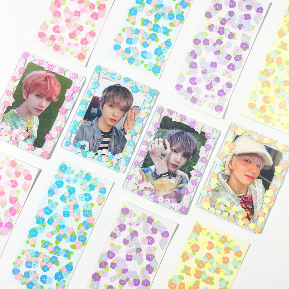 피치 블로썸 플라워 스티커 컨페티 꽃 폴꾸 다이어리 바인더 꾸미기 포카 다꾸 탑꾸 표꾸