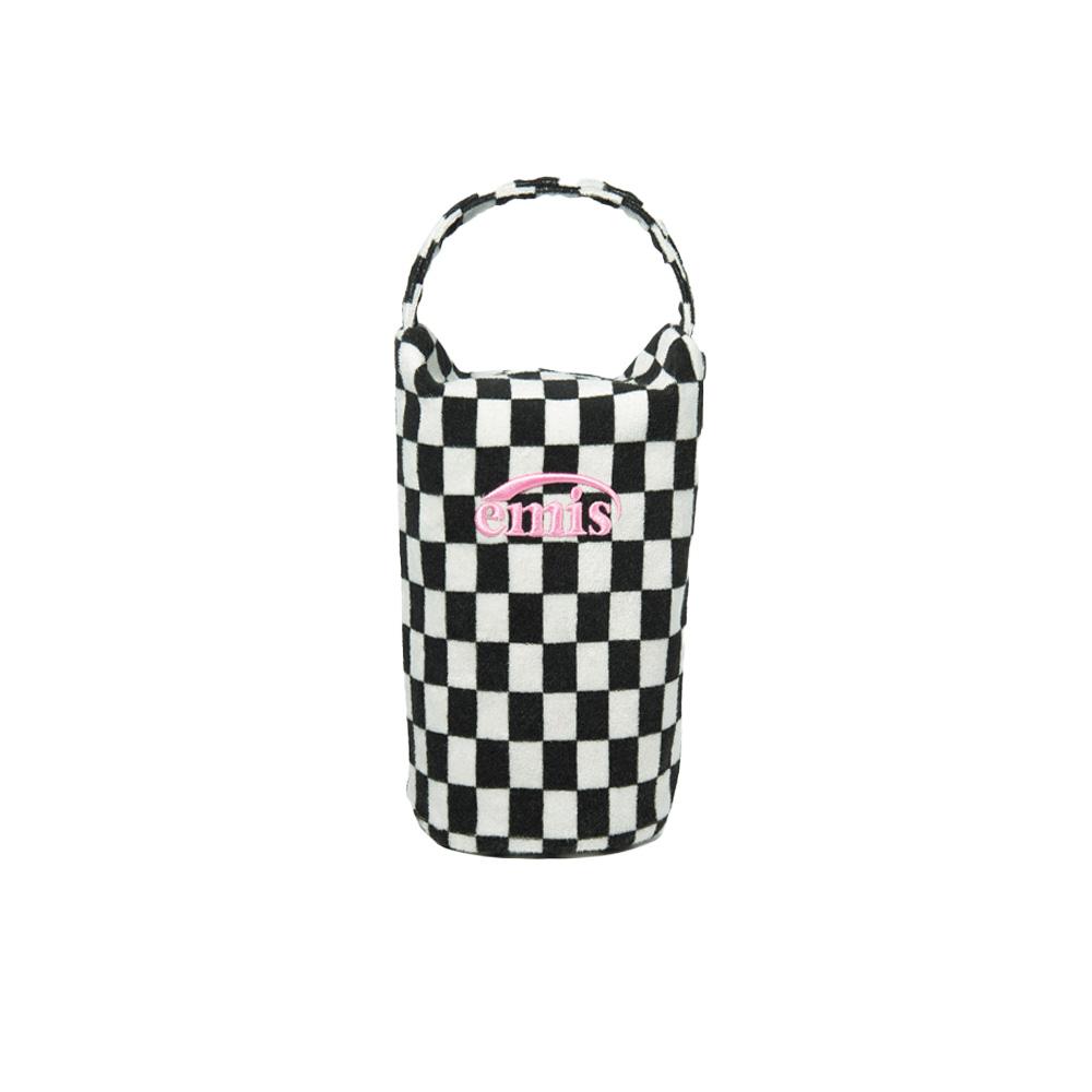 TERRY CHECK MINI BAG-BLACK