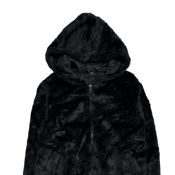 OUCH fake fur hood zip up