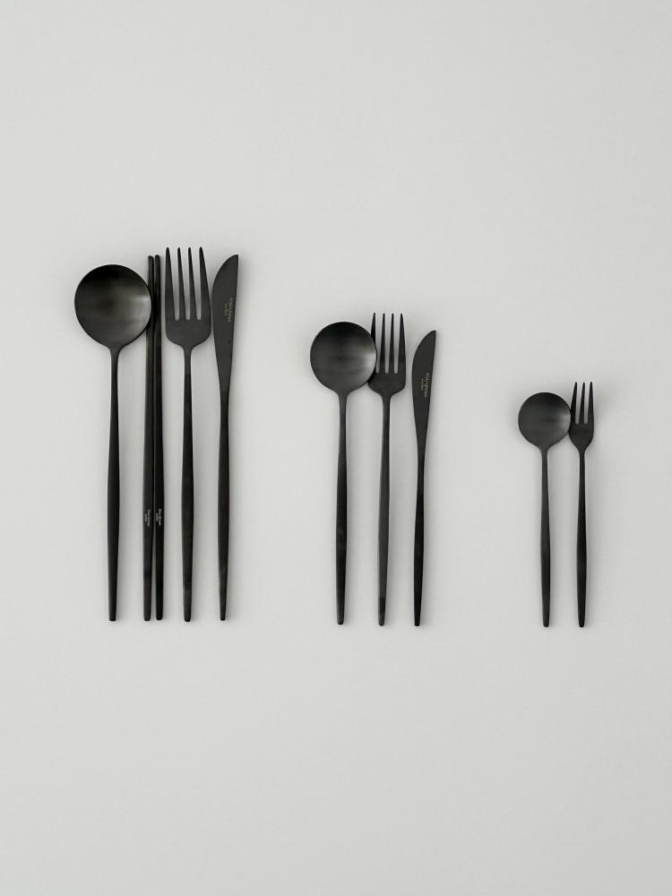 블랙 커트러리 스테인리스 양식기