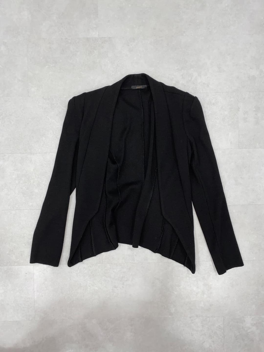 Shawl Collar Open Knit Jacket | 후루츠패밀리