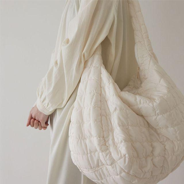 [미니/빅사이즈]엠보 구름 보따리 퀄팅백 숄더백 보부상백 크로스백 2color