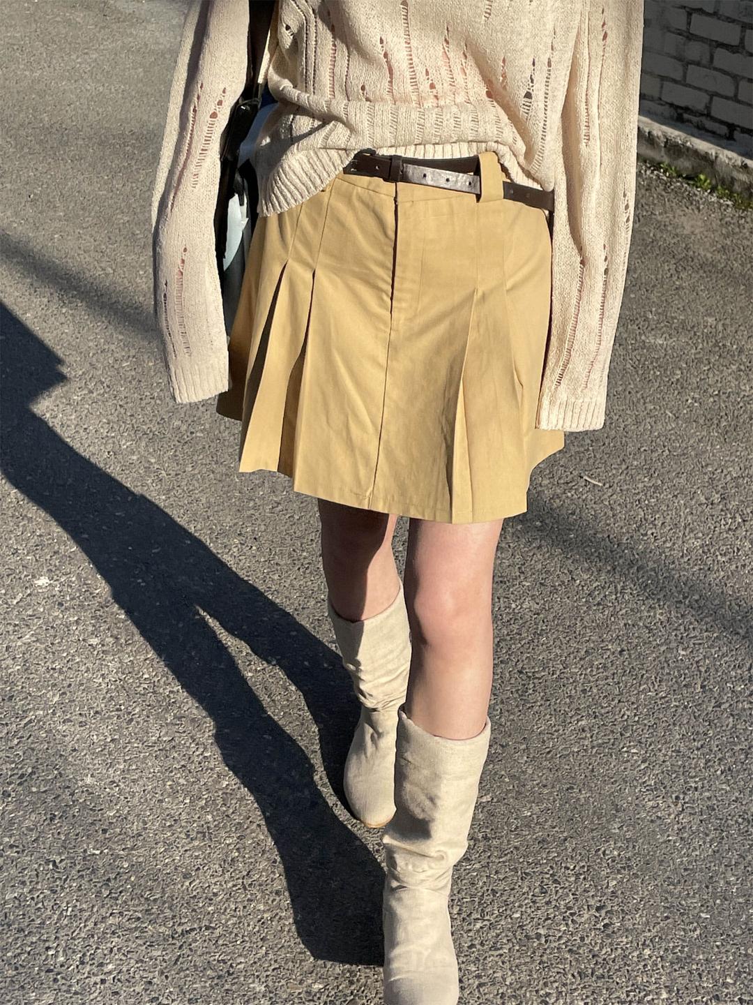 craft belt mini skirt