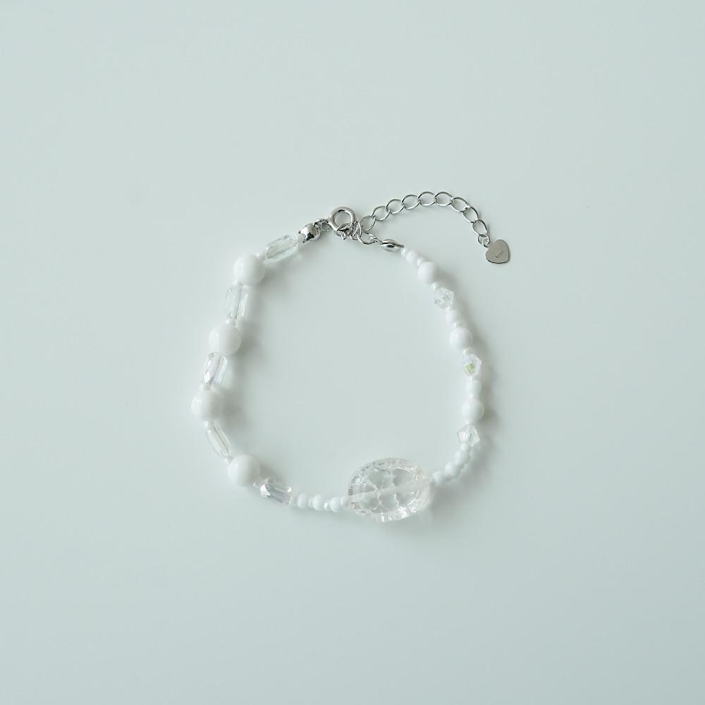 [마이온클래식] Oval Glass Beads Bracelet