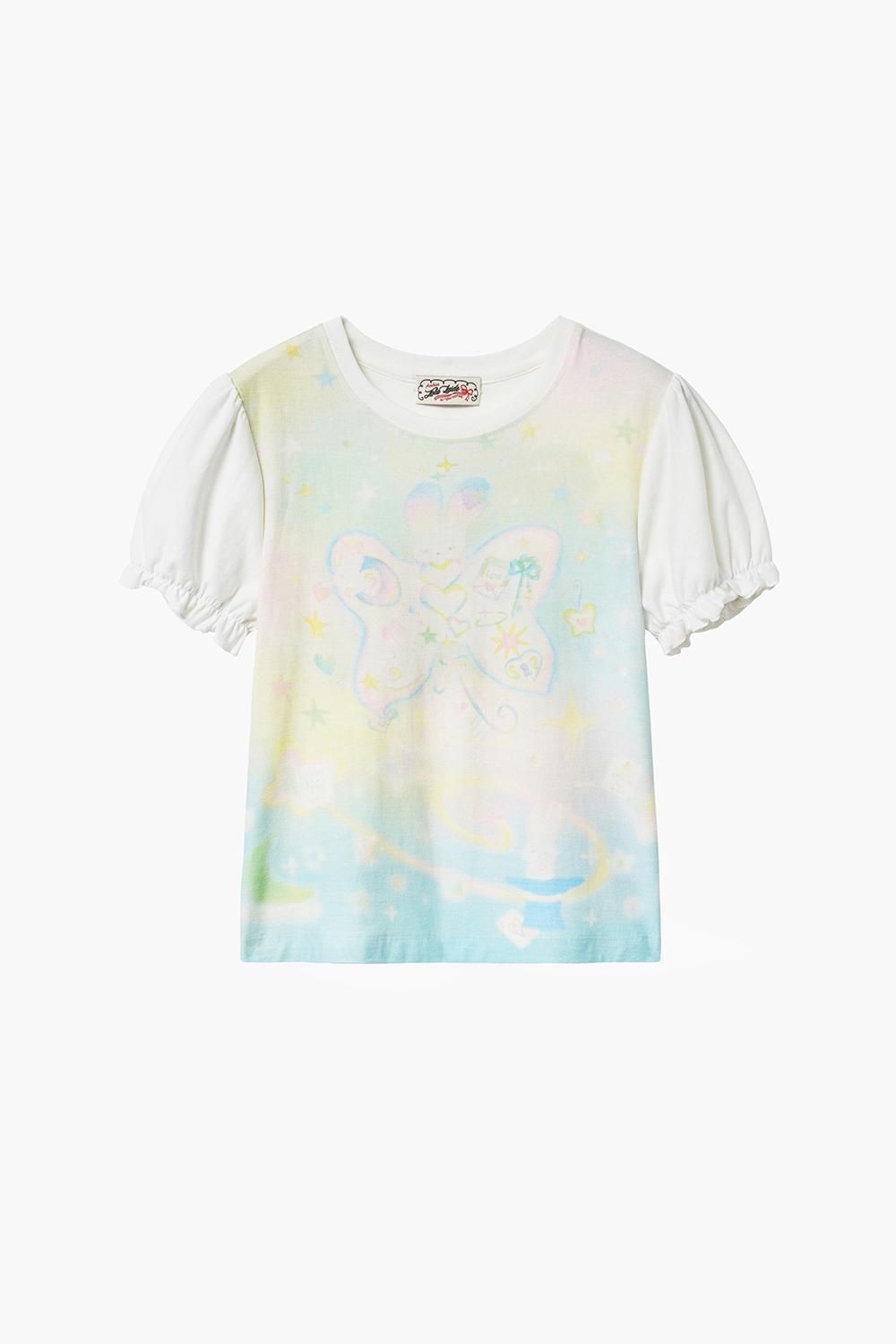 [JOLIE LAIDE x PLASTICPECO] Starry butterfly fairy t-shirt