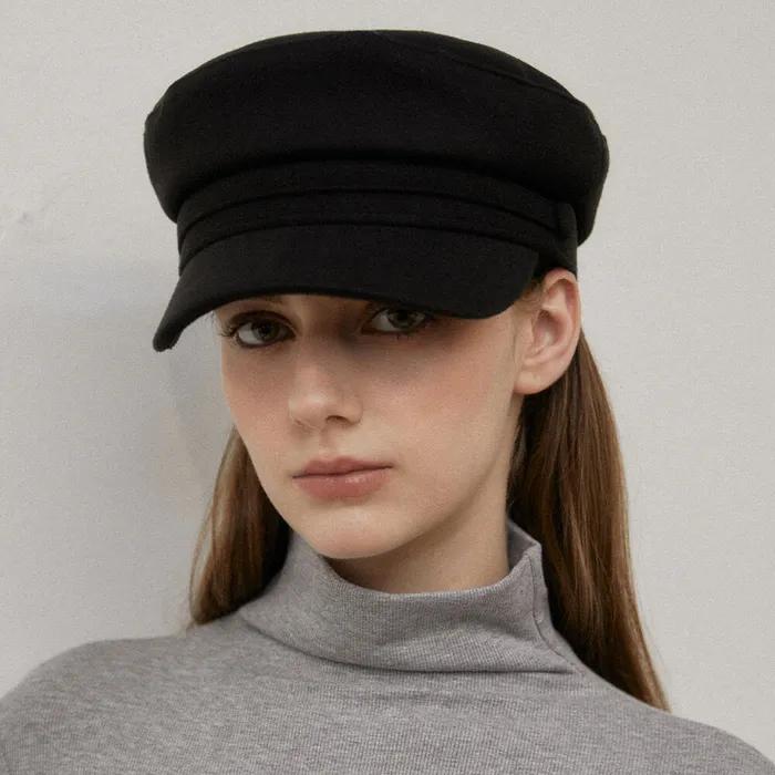 밀리 스웨이드 마도로스 캡 HT8167