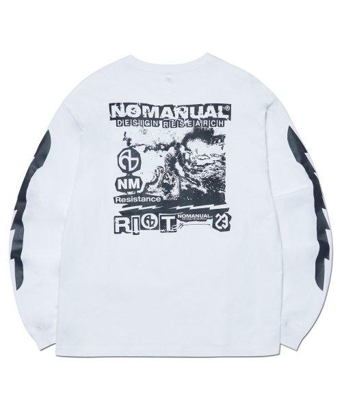 RIOT LONG SLEEVE TEE - WHITE