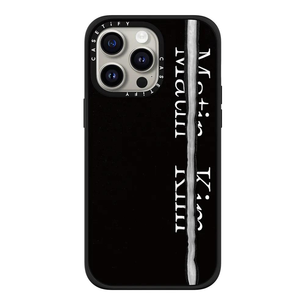 Matin Kim Black Logo Case