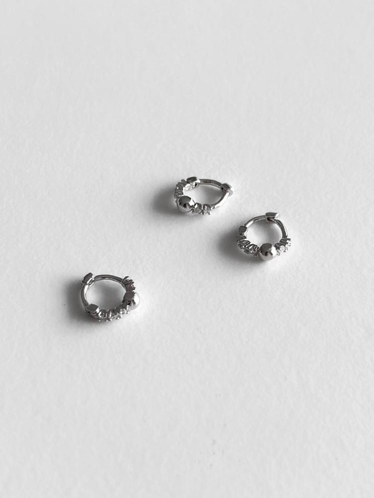 mini cubic ball ring piercing 미니 귓바퀴 피어싱