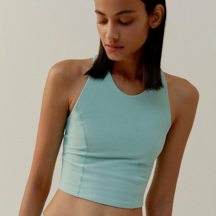Round Neck Crop Top ∙ Mint