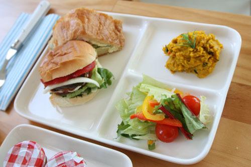 심플사각 런치플레이트