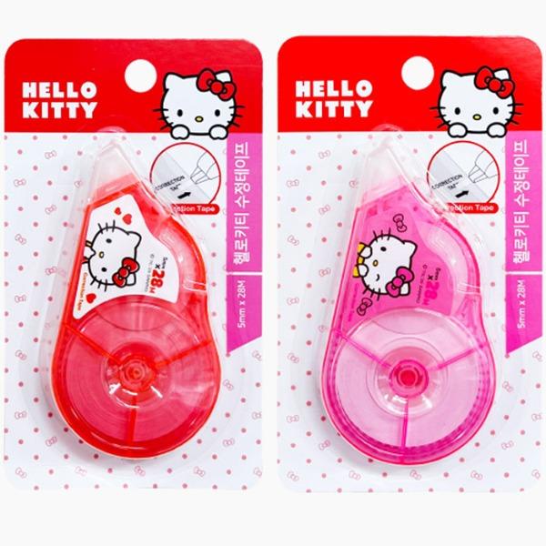헬로키티 초등학생 신학기준비물 어린이 학용품 화이트 수정테이프