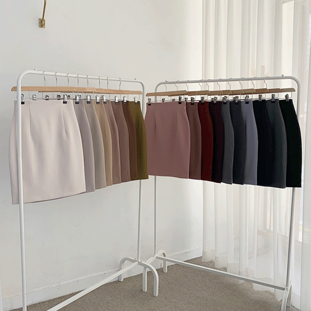 [22FW재진행] 가을 하이웨스트 H라인 스커트 (미니,5부,미디롱)