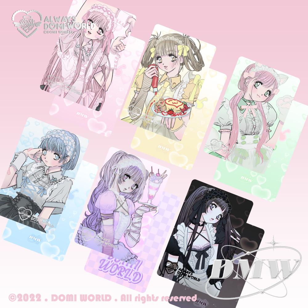 도미월드 6종 메이드 박 포토카드 6종 선택