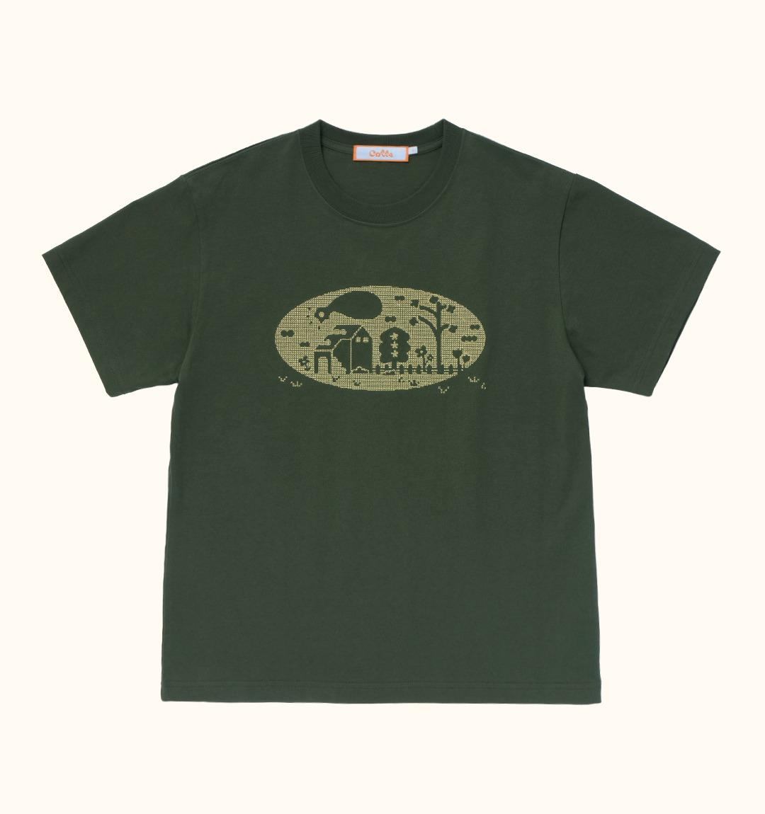 Pixel Picnic T-Shirt(DEEP GREEN)