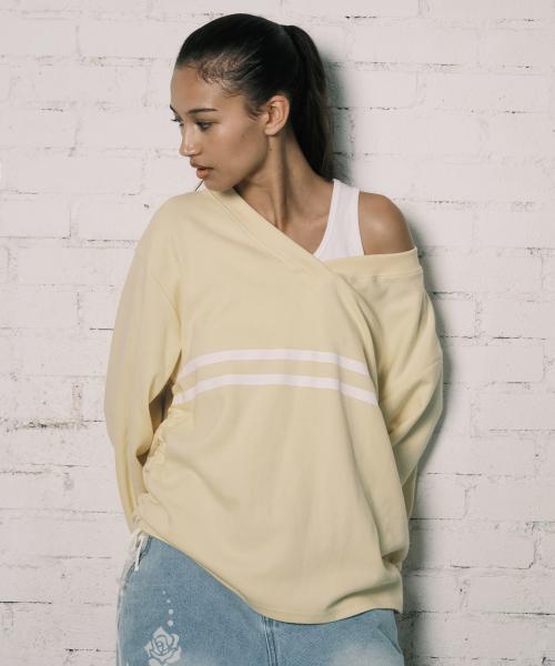 COZY V-NECK L/S YELLOW