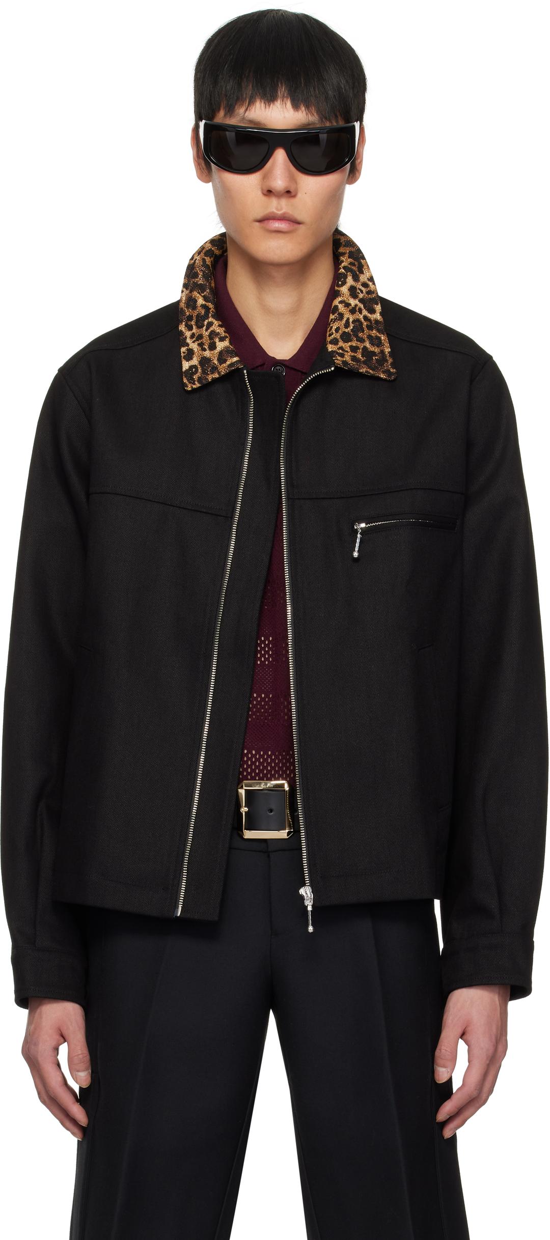 블랙 오가닉 데님 유틸리티 자켓