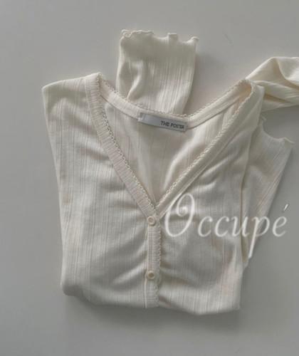 오큐페 포스터 토스카나 가디건 (3col) poster 레이스 코튼가디건