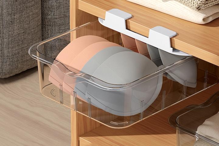 1칸 슬라이딩 옷정리 수납함 정리함 양말 속옷 (무타공)