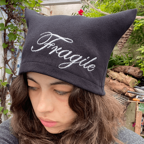 Fragile beanie
