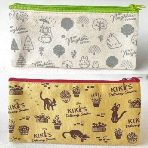 일본 지브리 캐릭터 토토로 지지 더블지퍼 펜 파우치