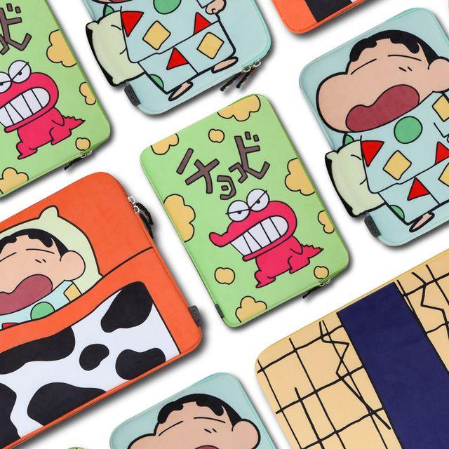 [정품] 짱구는 못말려 짱구 아이패드 파우치 노트북 11인치 13인치 15인치 타블렛 소프트보아 4종