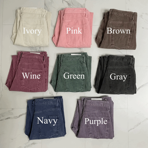 [기획특가!!/코듀로이/8Col] 골덴 하이웨스트 와이드핏 롱팬츠 겨울롱팬츠 겨울바지