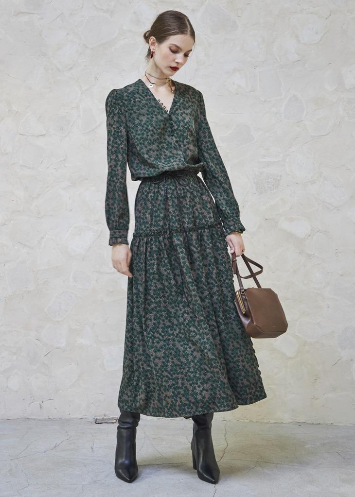 [6차 리오더] SATIN ETHNIC DRESS_GREEN