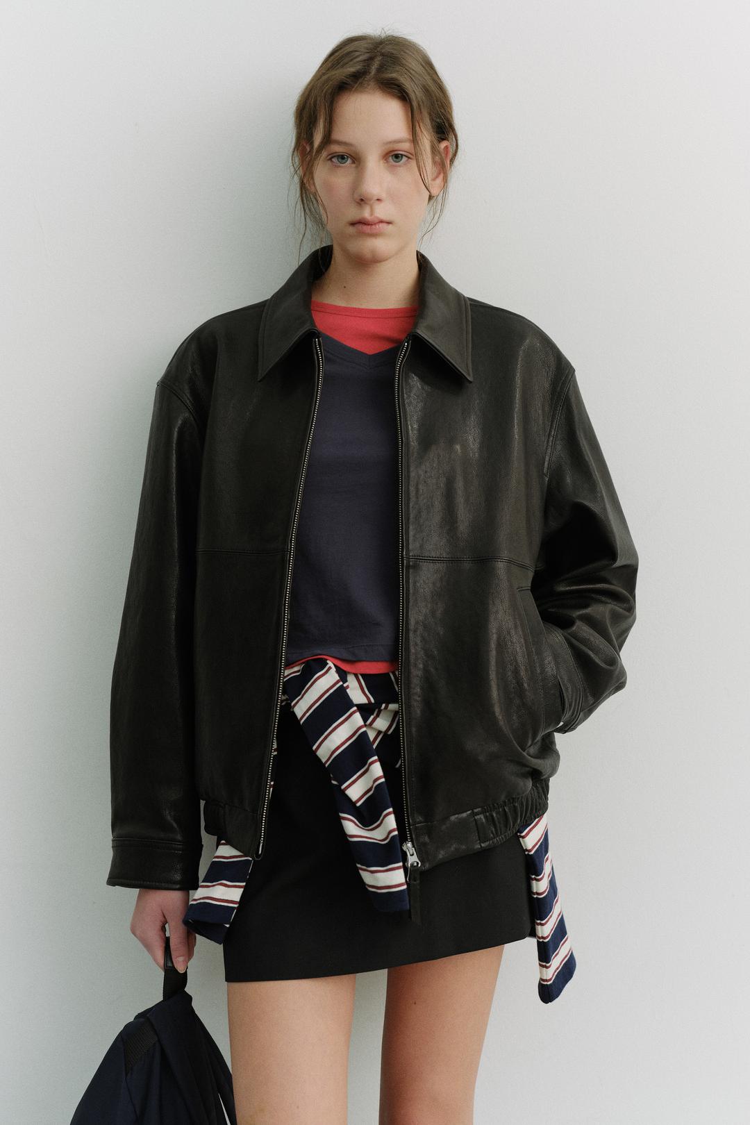 던스트 UNISEX DRIZZLER LEATHER JACKET