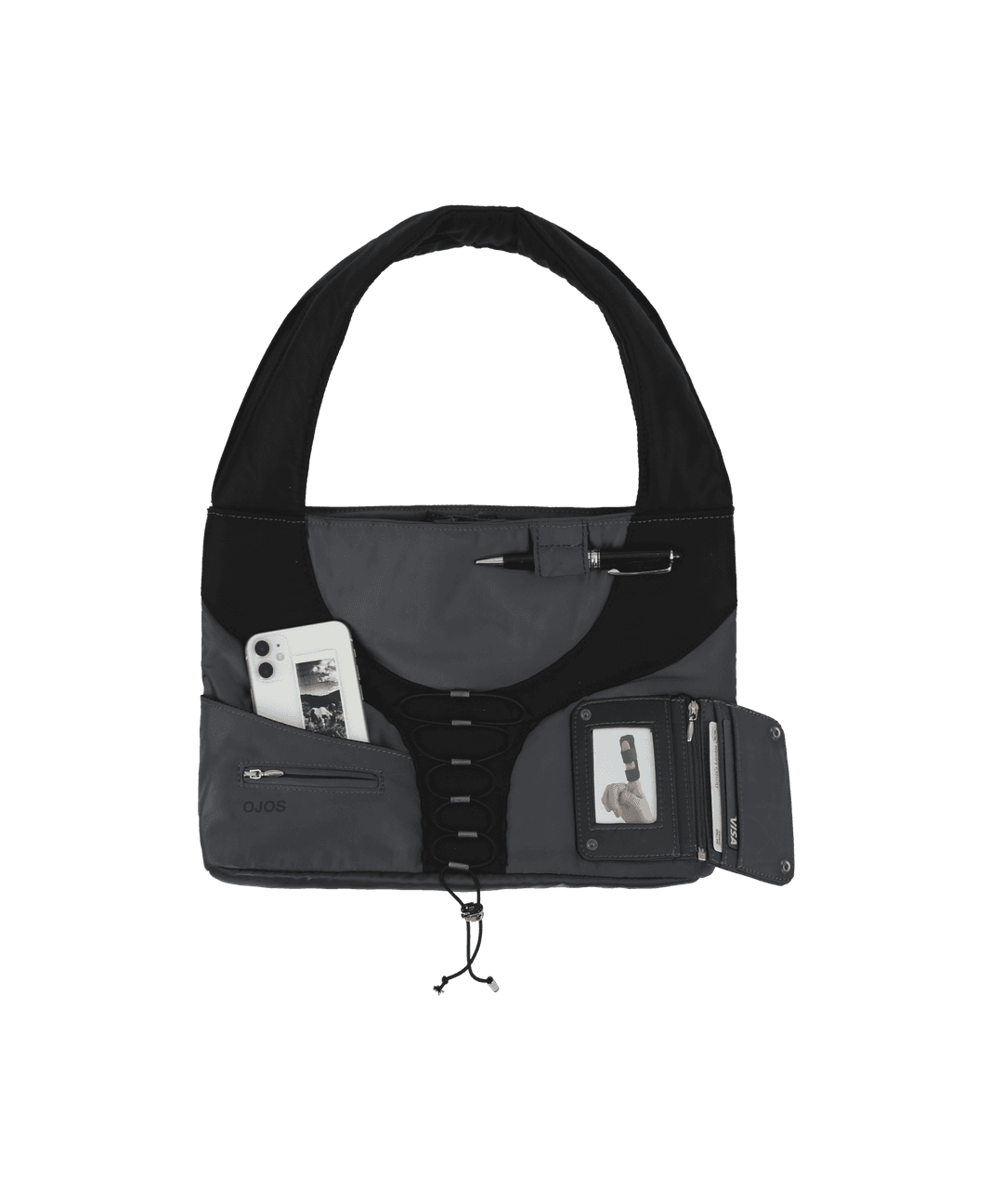 Wallet Shopper Middle Bag / Black