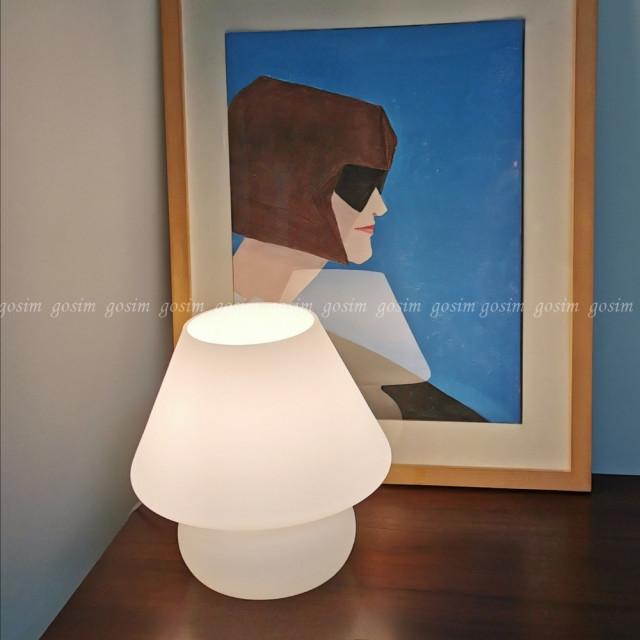 글라스 조명 스탠드 LED 식탁 협탁 책상 등 갓 무드등 간접조명