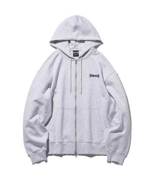 매거진 집업 후디 라이트 그레이