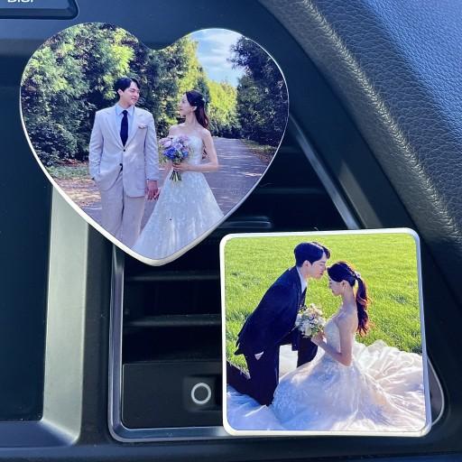 🍀차량용 방향제액자 🌸석고/커플/생일선물/기념일/답례품