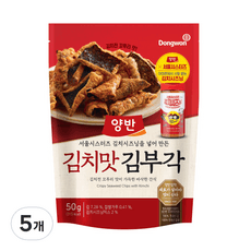 양반 김치맛 김부각  50g, 5개