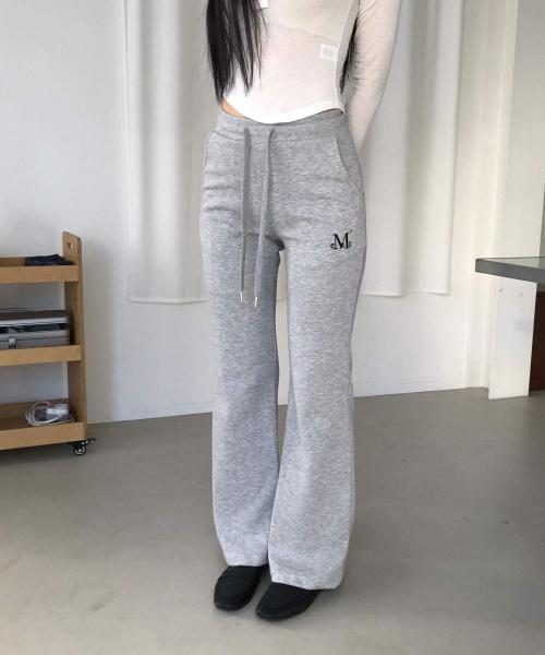 라마 밴딩 부츠컷 스웻팬츠(2컬러)