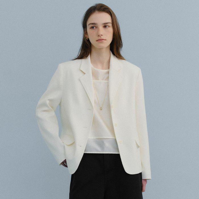 [1차 리오더] Mute single button jacket_2colors