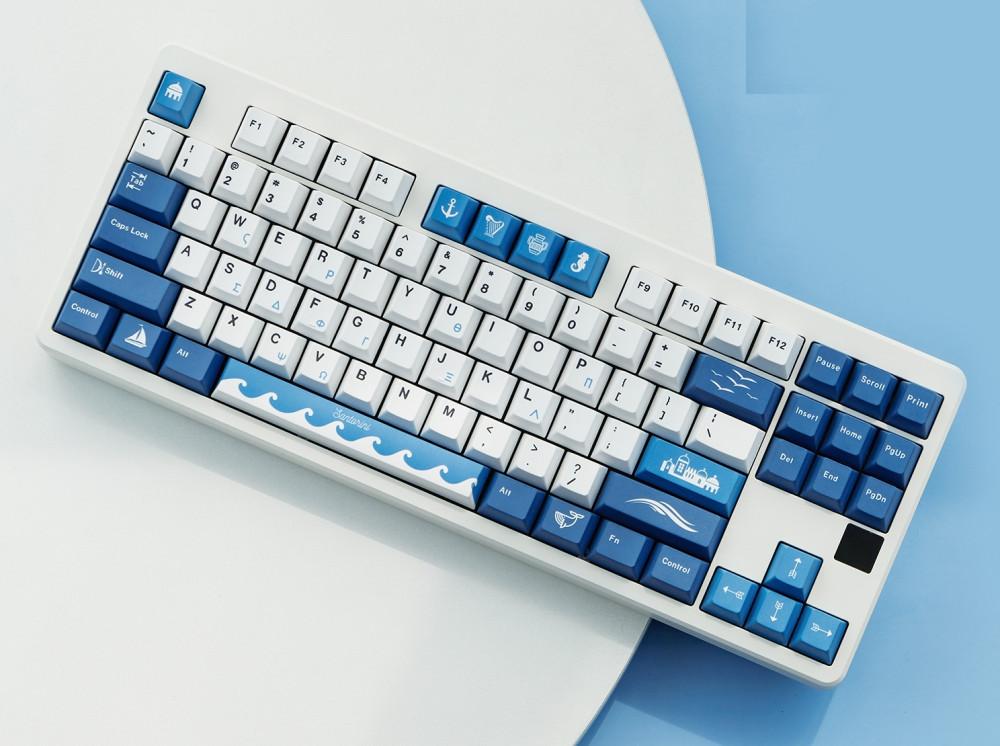산토리니 블루 체리 PBT 키캡 한성 레오폴드 바밀로