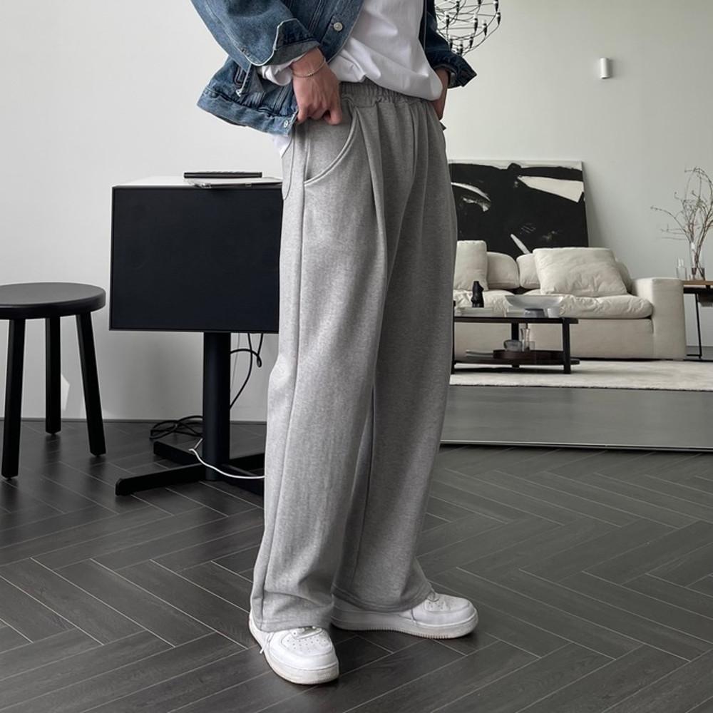 데일리 핀턱 와이드 트레이닝팬츠 (3color)