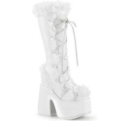Camel-311 - White Vegan Leather / 10