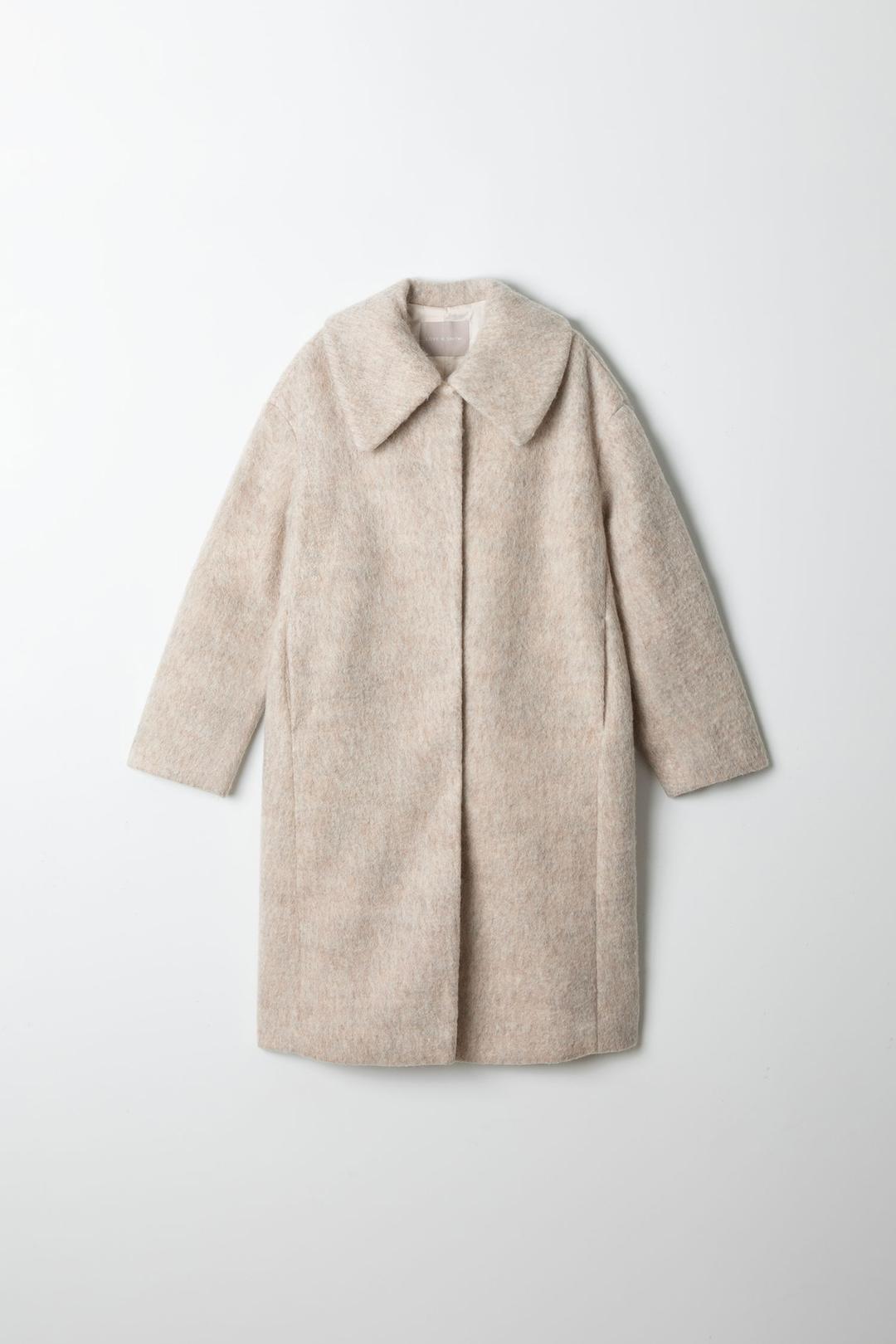 LCFJPCT06│Over-Collar Classic Wool Coat