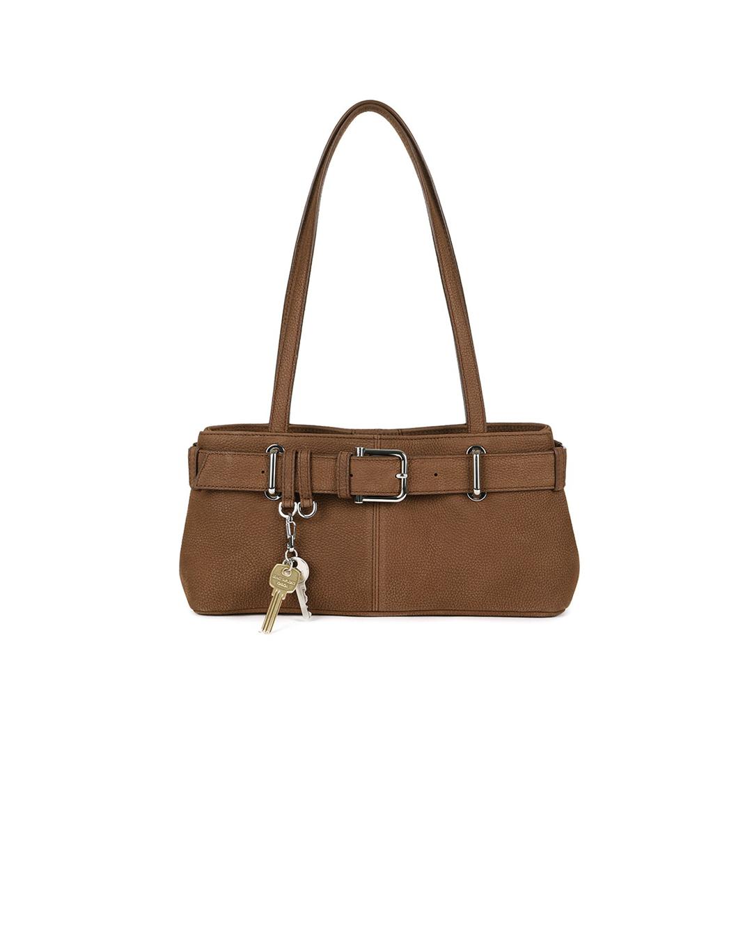 [벨라우영 PICK!] SHOULDER BROCLE MINI [NUBUCK BROWN]